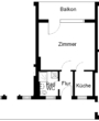 Grundriss - Gemütliche 1-Zimmer-Wohnung in Osterode!